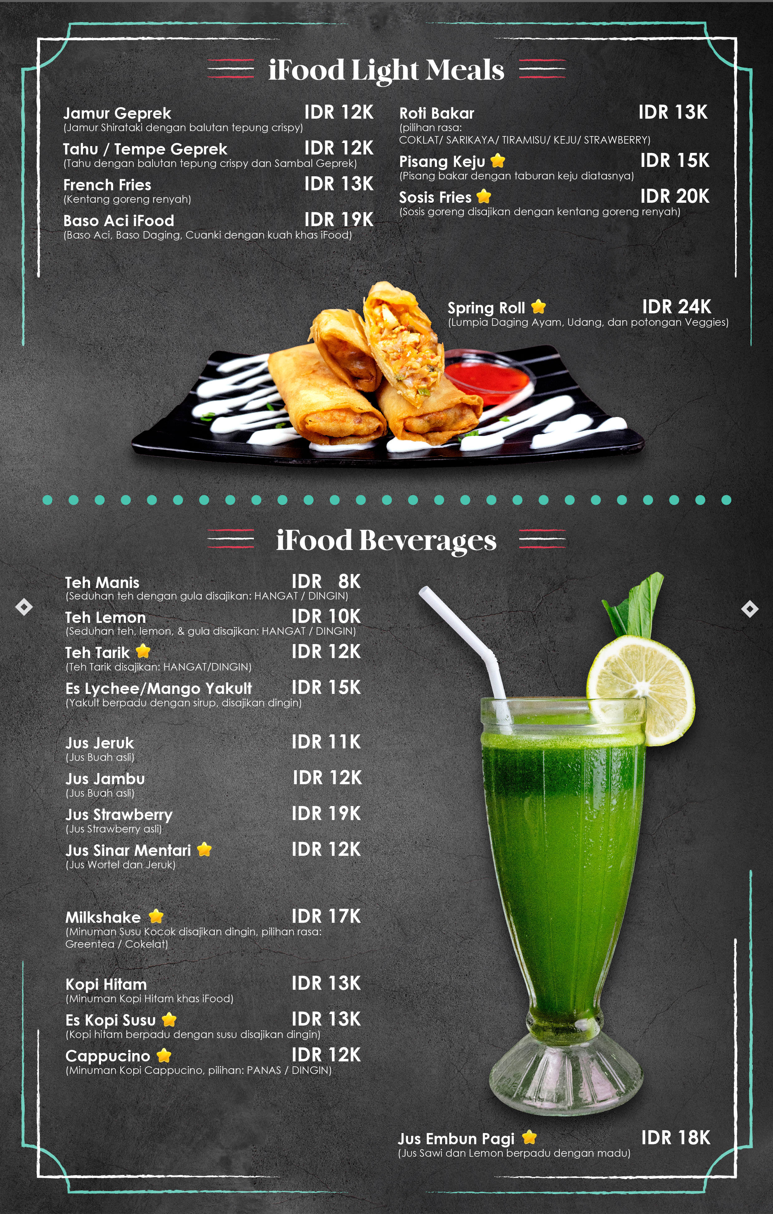 Menu I-Food Part 2